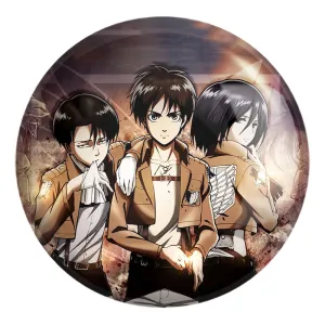 پیکسل بزرگ ارن و میکاسا و لیوای انیمه اتک آن تایتان Attack on Titan