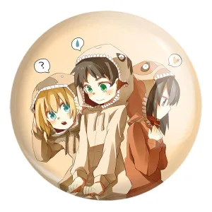 پیکسل بزرگ آرمین و میکاسا و ارن انیمه اتک آن تایتان Attack on Titan