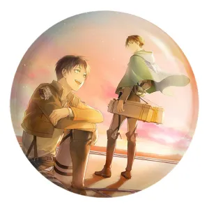 پیکسل بزرگ لیوای و ارن انیمه اتک آن تایتان Attack on Titan