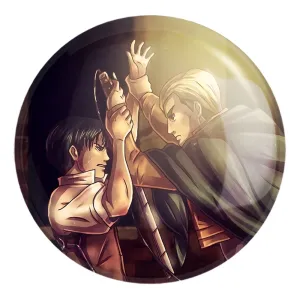 پیکسل بزرگ اروین و لیوای انیمه اتک آن تایتان Attack on Titan