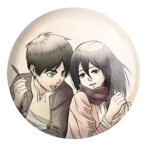 پیکسل بزرگ ارن و میکاسا انیمه اتک آن تایتان Attack on Titan