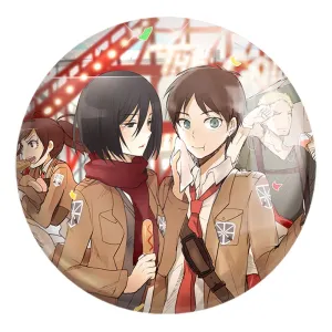 پیکسل بزرگ ارن و میکاسا انیمه اتک آن تایتان Attack on Titan