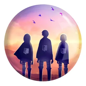 پیکسل بزرگ میکاسا و ارن و آرمین انیمه اتک آن تایتان Attack on Titan
