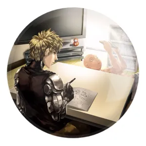 پیکسل بزرگ جنوس و سایتاما انیمه مرد تک مشتی One Punch Man