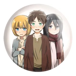 پیکسل بزرگ میکاسا و ارن و ارمین انیمه اتک آن تایتان Attack on Titan