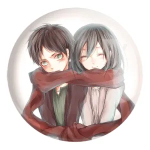 پیکسل بزرگ میکاسا و ارن انیمه اتک آن تایتان Attack on Titan