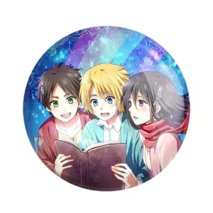 پیکسل ارن و میکاسا و آرمین انیمه اتک آن تایتان Attack on Titan