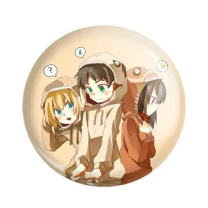 پیکسل آرمین و میکاسا و ارن انیمه اتک آن تایتان Attack on Titan