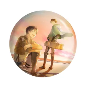 پیکسل لیوای و ارن انیمه اتک آن تایتان Attack on Titan
