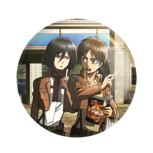 پیکسل میکاسا و ارن انیمه اتک آن تایتان Attack on Titan