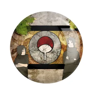 پیکسل ایتاچی و ساسکه و نماد خاندان اوچیها انیمه ناروتو Naruto