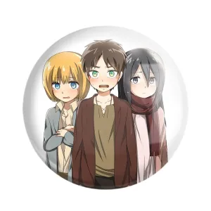 پیکسل میکاسا و ارن و ارمین انیمه اتک آن تایتان Attack on Titan