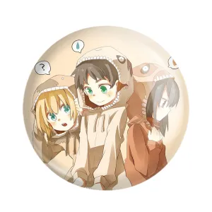 پیکسل میکاسا و ارن و ارمین انیمه اتک آن تایتان Attack on Titan