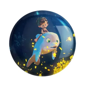 پیکسل انیمیشن پسر دلفینی
