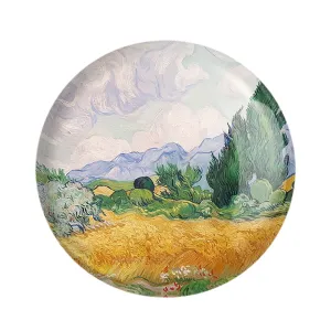 پیکسل مزرعه ذرت با سروها ونگوگ