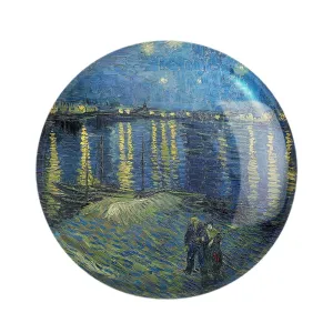 مگنت نقاشی شب پر ستاره بر فراز رُن اثر ونسان ونگوگ
