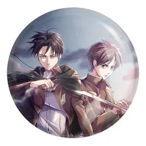 پیکسل بزرگ لیوای و ارن انیمه اتک آن تایتان Attack on Titan