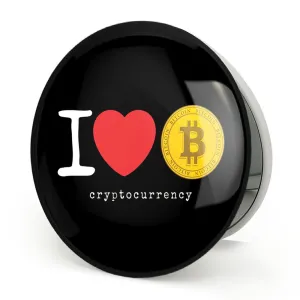 آینه تاشو I Love Bitcoin