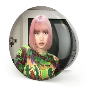 آینه تاشو لیسا بلک پینک Black Pink
