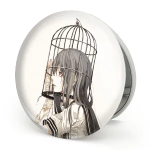 آینه تاشو دختر انیمه ای