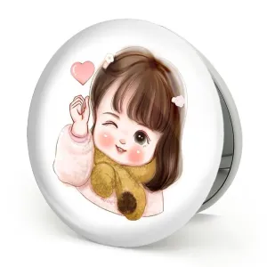 آینه تاشو دخترانه فانتزی