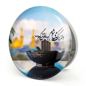 آینه تاشو محرم دلتنگ که می شوم به ماه می نگرم