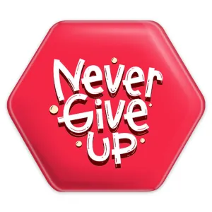 پیکسل شش ضلعی Never Give Up