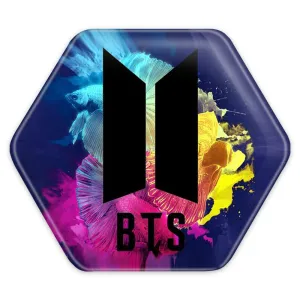 پیکسل شش ضلعی گروه بی تی اس BTS