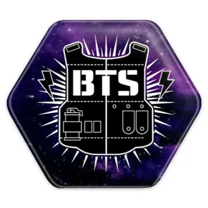 پیکسل شش ضلعی گروه بی تی اس BTS