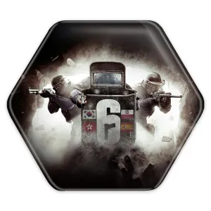 پیکسل شش ضلعی رینبو سیکس Rainbow Six