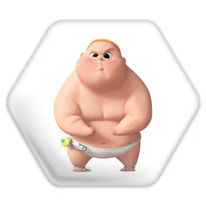 پیکسل شش ضلعی بچه رئیس Boss Baby