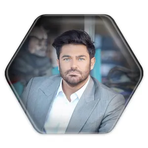 پیکسل شش ضلعی محمدرضا گلزار