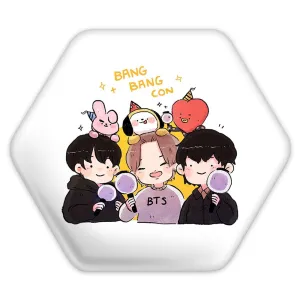 پیکسل شش ضلعی گروه بی تی اس BTS