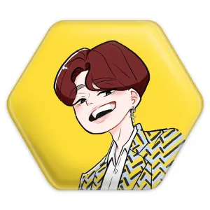 پیکسل شش ضلعی شوگا Suga گروه بی تی اس BTS