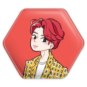 پیکسل شش ضلعی جونگ کوک Jungkook گروه بی تی اس BTS