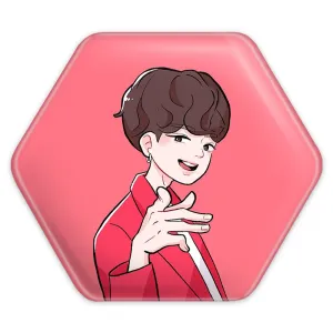 پیکسل شش ضلعی جونگ کوک Jungkook گروه بی تی اس BTS