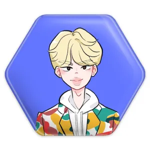 پیکسل شش ضلعی جین Jin گروه بی تی اس BTS