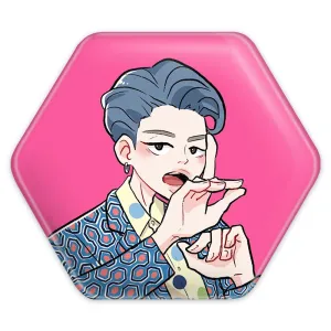 پیکسل شش ضلعی نامجون Namjoon گروه بی تی اس BTS