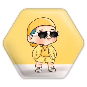 پیکسل شش ضلعی نامجون Namjoon گروه بی تی اس BTS