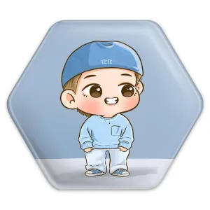 پیکسل شش ضلعی تهیونگ وی Teahyung گروه بی تی اس BTS