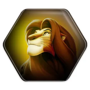 پیکسل شش ضلعی شیرشاه Lion King