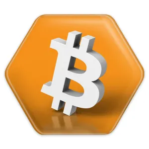 پیکسل شش ضلعی ارز دیجیتال بیت کوین