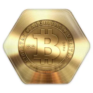 پیکسل شش ضلعی ارز دیجیتال بیت کوین