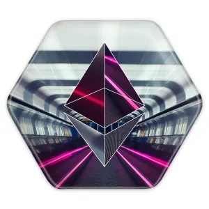 پیکسل شش ضلعی ارز دیجیتال اتریوم