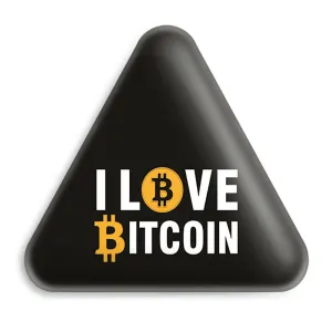 پیکسل مثلثی I Love Bitcoin