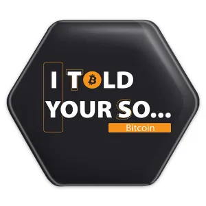 پیکسل شش ضلعی بیت کوین ... I Told Your So