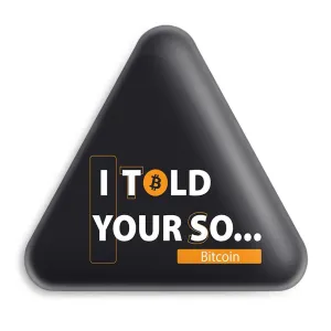 پیکسل مثلثی بیت کوین ... I Told Your So