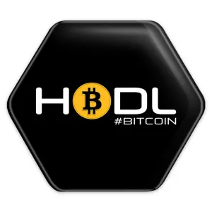 پیکسل شش ضلعی Hodl Bitcoin