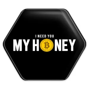 پیکسل شش ضلعی I Need You Bitcoin My Honey