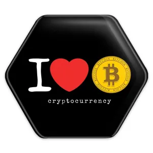 پیکسل شش ضلعی I Love Bitcoin